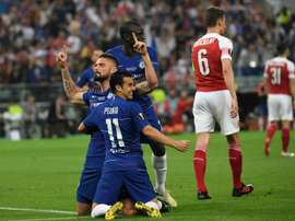 Giroud e Pedro nel mirino della Lazio. AFP
