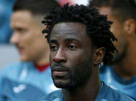 Bony is finally back in training following a serious knee injury. AFP