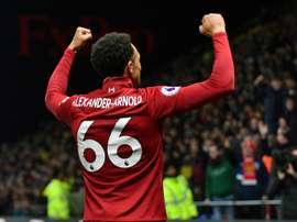 Liverpool defender Trent Alexander-Arnold faces a spell on the sidelines. AFP