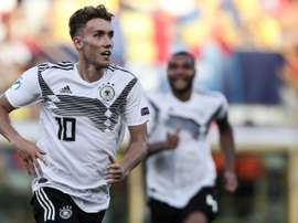 Waldschmidt é o artilheiro do Europeu Sub-21. AFP