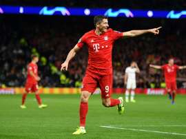 Bayern play down Lewandowski catching Mueller 40-goal mark. AFP