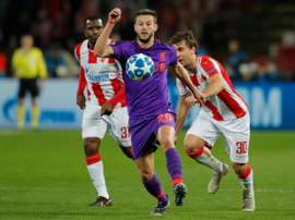 Liverpool lost in Serbia. AFP
