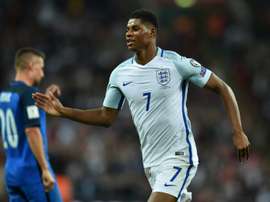 Marcus Rashford will be hoping to feature prominently at the World Cup. AFP