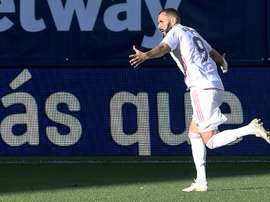 Benzema scored. AFP
