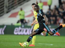 Giannelli Imbula (R), pictured on April 17, 2015 during a French L1 match, signed on with Stoke City from FC Porto for a club record £18.3 million just before the transfer window shut