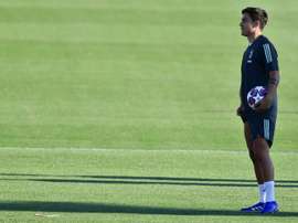 Dybala is on the bench for Juve v Lyon. AFP