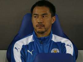Leicester Citys striker Shinji Okazaki, pictured in September 2016, is preferred to Jamie Vardy by manager Claudio Ranieri