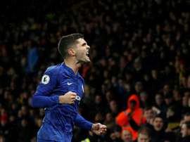 Christian Pulisic has scored four goals in his last two Premier League games. AFP
