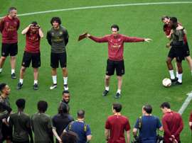 Emery would not confirm whether Cech would play in EL final. AFP