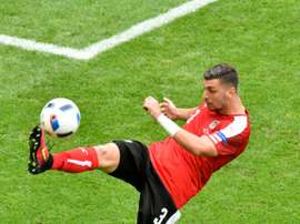 Dragovic in action for Austria. AFP