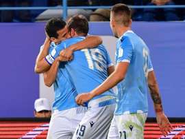 Lulic was key in Lazio winning the Italian Super Cup. AFP