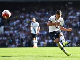 Tottenham Hotspurs Erik Lamela, seen in action during their English Premier League match against Crystal Palace, at White Hart Lane in London, on September 20, 2015