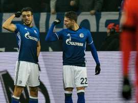 Schalke took second place with a win. AFP