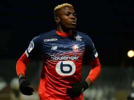 Osimhen dans le radar de Manchester United. AFP