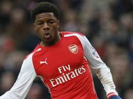 Hull City made a flying start to their bid for a quick return to the Premier League as on-loan Arsenal youngster Chuba Akpom, pictured on February 1, 2015, sealed a 2-0 win over Huddersfield