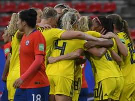 Sweden scored late on twice to defeat Chile. AFP