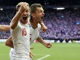 La República Checa logró empatar remontando dos goles a 15 minutos del final. AFP