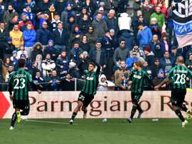 Domenico Berardi, un fichaje muy apetecible para el Inter. AFP