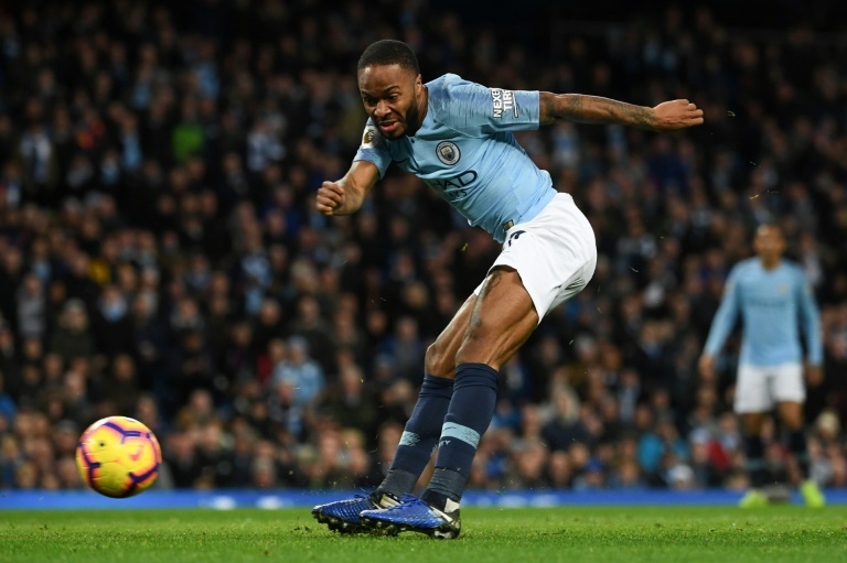 Sterling was at his best in City's victory over Bournemouth. AFP