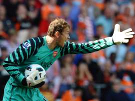 Jens Lehmann, pictured on April 10, 2011, will not be taking over the vacant director of sport role at fallen Bundesliga giants Nuremberg