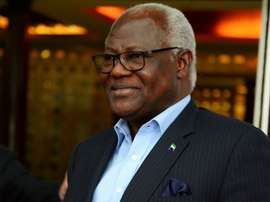 Sierra Leones President Ernest Bai Koroma, pictured on October 28, 2015, reinstated the Sierra Leone Football Association after two hours of crisis talks with officials from the National Sports Council