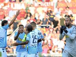 SPAL were victorious at the Stadio Olimpico. AFP