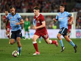 Ben Woodburn, principal escollo para el Sevilla. AFP/Archivo