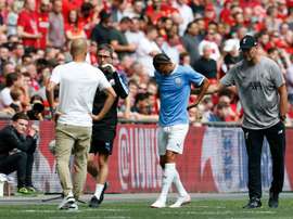 Sané, operado com sucesso, espera voltar ainda nessa temporada. AFP