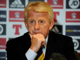 Strachan has demanded Scotland get to train on Lithuania's plastic pitch. AFP