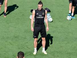Treinamento sem novidades antes da estreia no Bernabéu. AFP