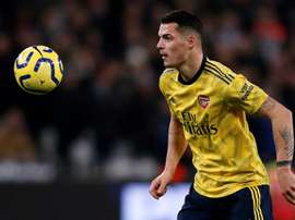 Arteta wants Xhaka to stay at Arsenal. AFP