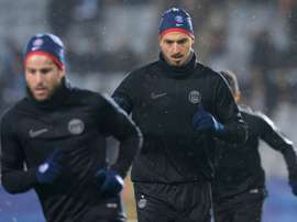 Paris Saint-Germains forward Zlatan Ibrahimovic, pictured on November 25, 2015, can surpass Mustapha Dahlebs club-record 85 goals in Ligue 1 with his next goal