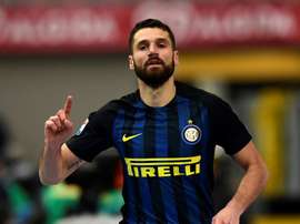 Antonio Candreva could sign for Chelsea. AFP