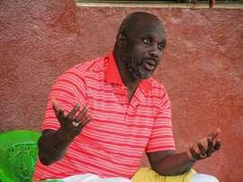Weah is running for president in Liberia for a second time. AFP