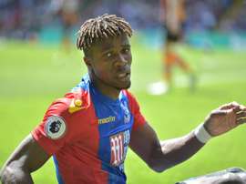 Wilfrid Zaha's goal was not enough for Crystal Palace to get back in to the game. AFP