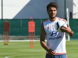 Lyons French midfielder Clement Grenier takes part in a training session ahead of the 2015/2016 French L1 football season on June 30, 2015 in Lyon