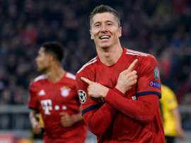 Lewandowski totalise 51 buts en Ligue des champions. AFP