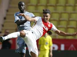 L'ailier de Monaco Nabil Dirar au Stade Louis II. AFP