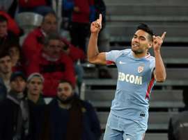 Falcao scored a brace as Monaco beat Lille 4-0. AFP