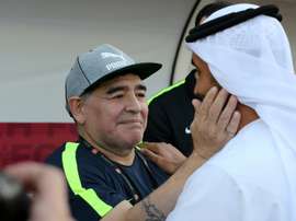 Maradona has left Al Fujairah after failing to deliver promotion. AFP