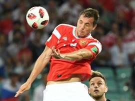Dzyuba became a fan-favourite during the World Cup. AFP