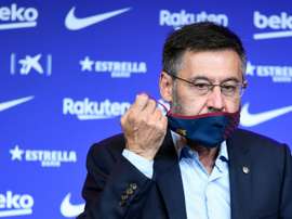 Josep Maria Bartomeu says it would be bad for the club if he stepped down early. AFP
