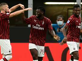 Franck Kessie scored in Milan's 3-1 victory over Parma. AFP