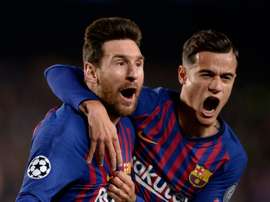 Messi was once again the star man at the Nou Camp last night. AFP