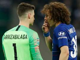 David Luiz souhaite continuer à Londres. AFP