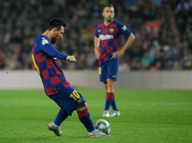 Messi could soon overtake Maradona in free kick goals. EFE