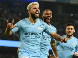 Five players that led Man City to Premier League glory. AFP