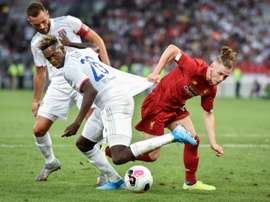 Harvey Elliott, suspended. AFP