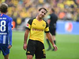 Dortmund conceded late against Hertha. AFP