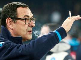 Sarri spends over 1000 pounds on cigarettes a month. AFP